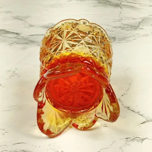 Degenhart Glass Daisy & Button Toothpick Trinket Paperweight Vtg - Picture 5 of 9